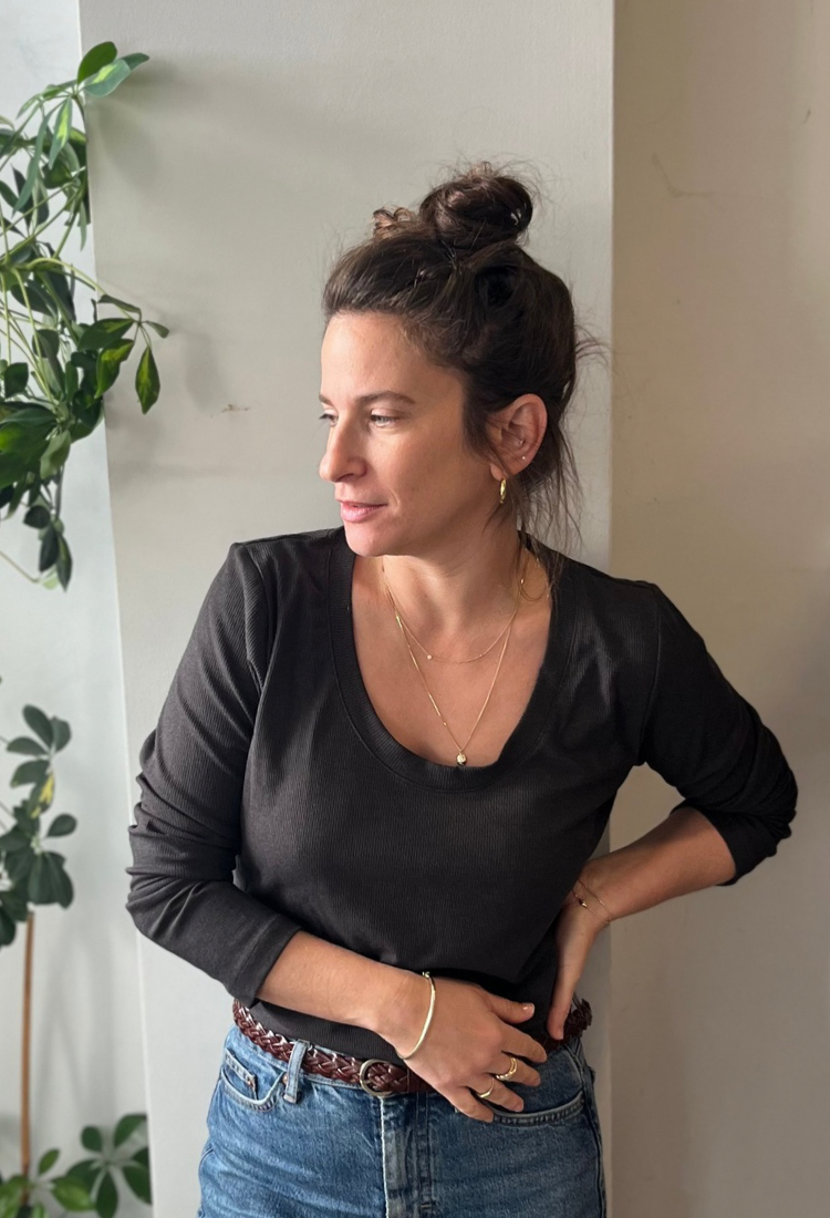 Ayelet dark gray long sleeves shirt