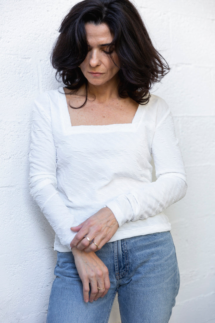 White Anna long sleeves shirt