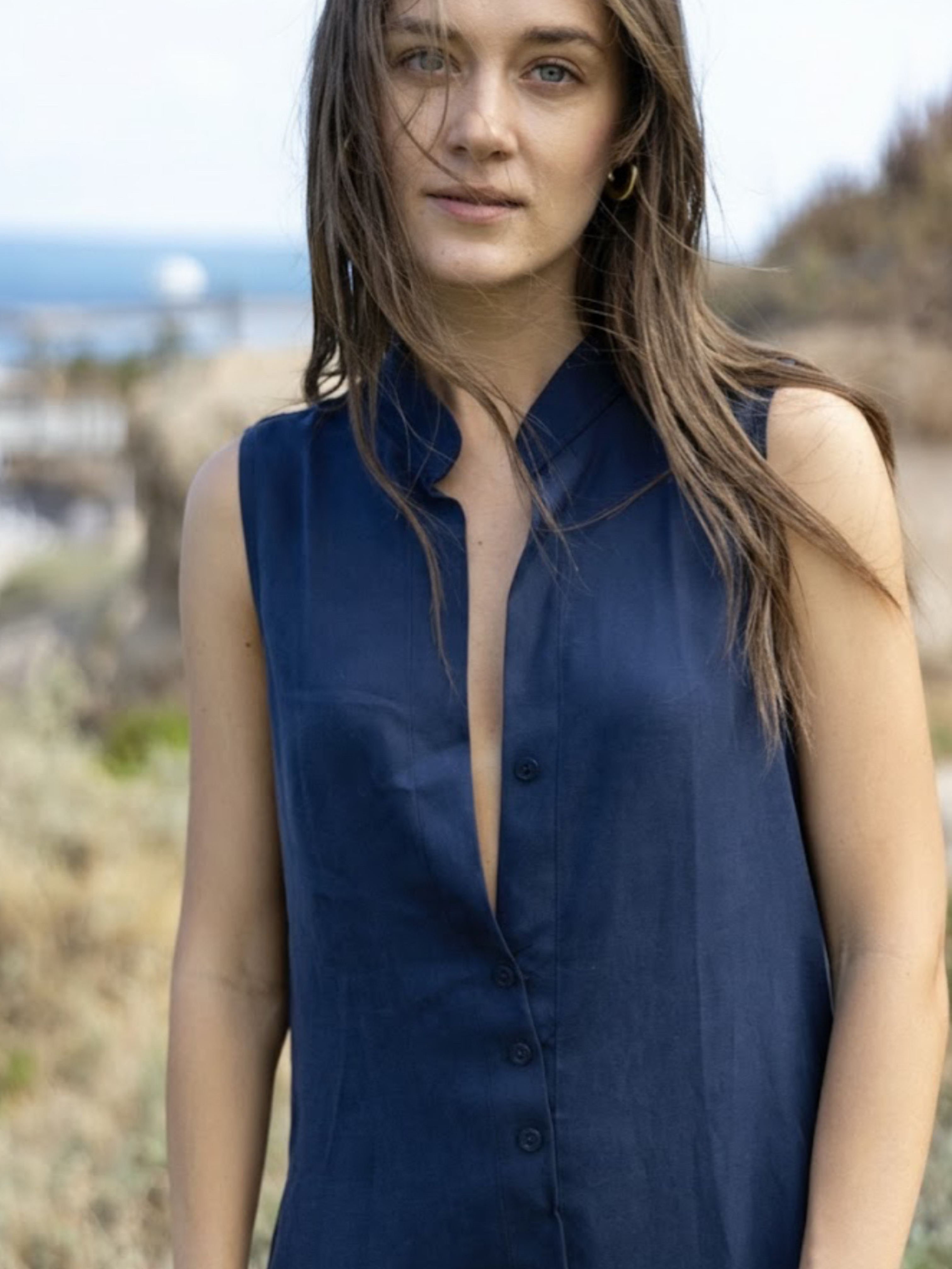 שמלת מיה כחול כהה