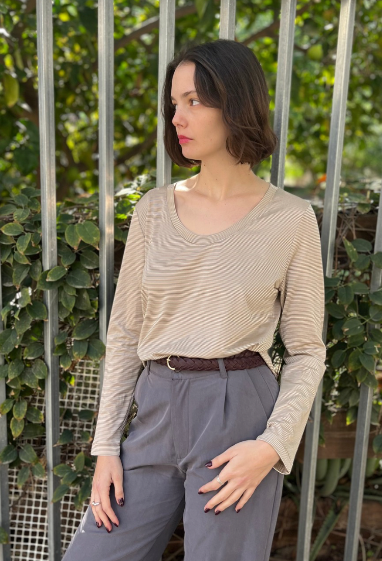 חולצת איילת פסים בג׳ וקטמל