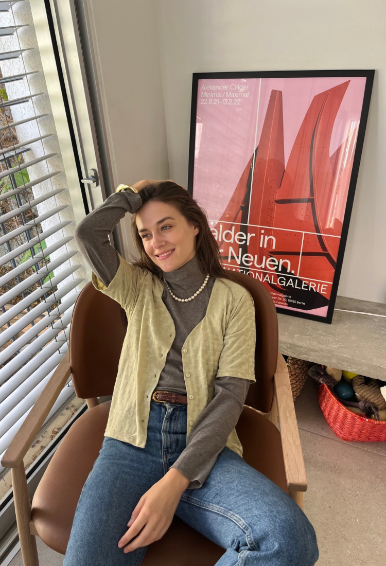 Leonie Pistachio button down shirt