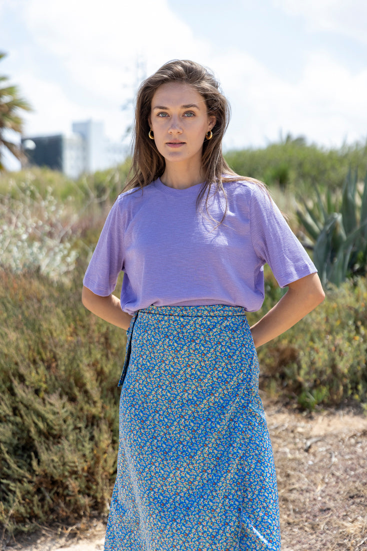 חולצת  בילי סגול ריב