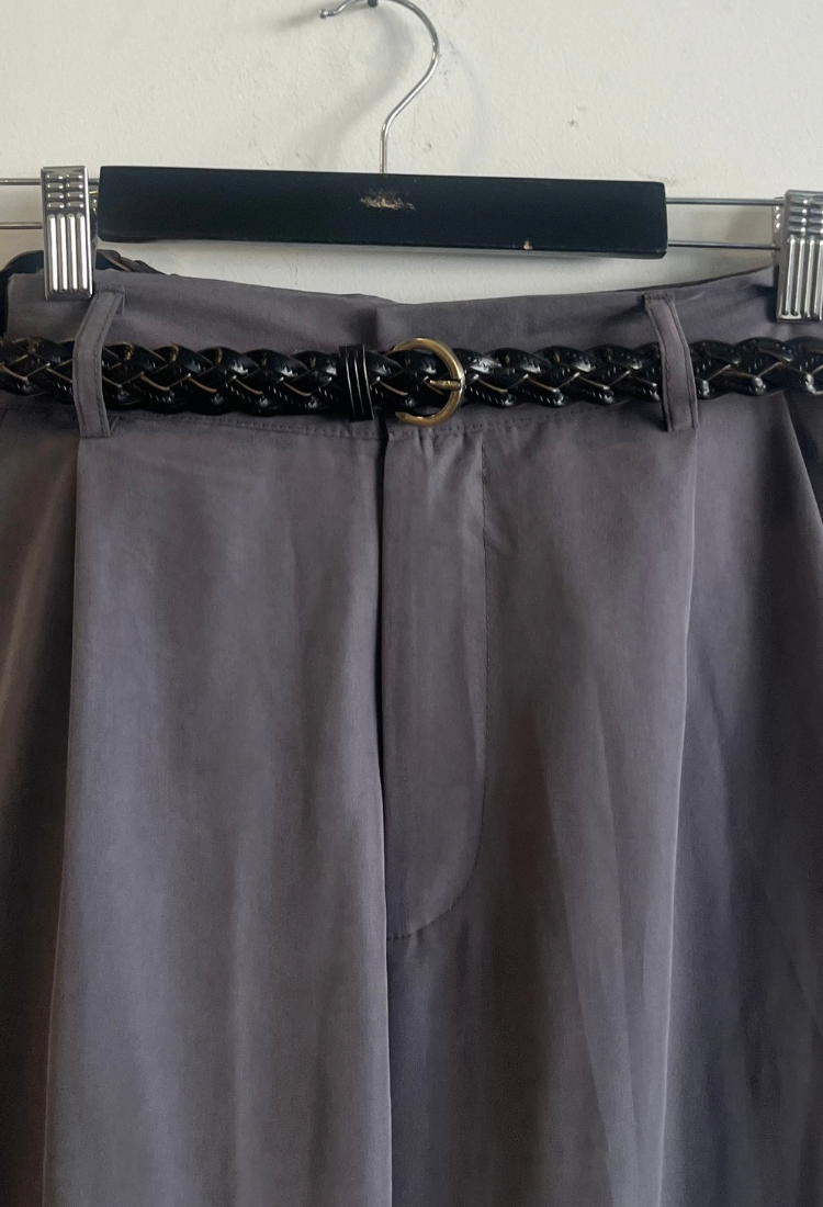 Niki black braided belt