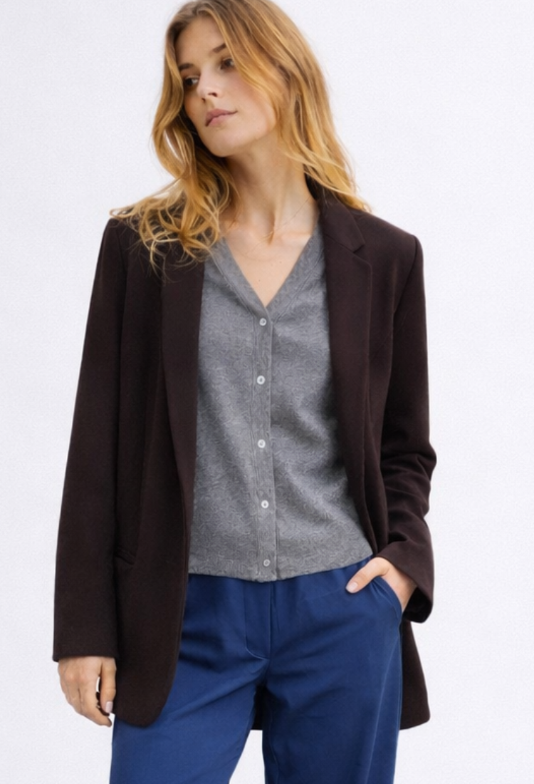 ג׳קט מון חום שוקולד