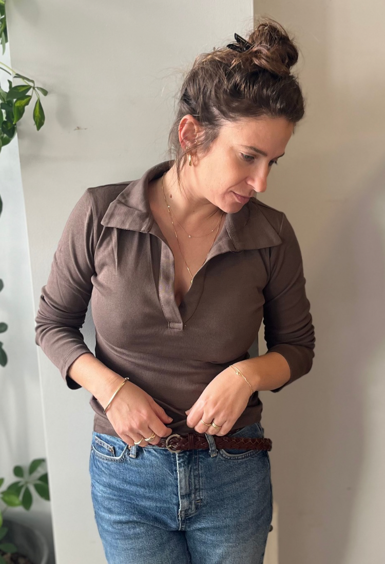 Alex brown chocolate polo shirt