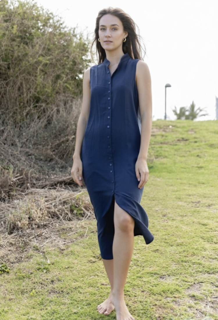 שמלת מיה כחול כהה