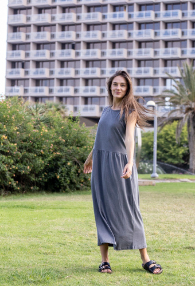 שמלת אמה אפור ווש