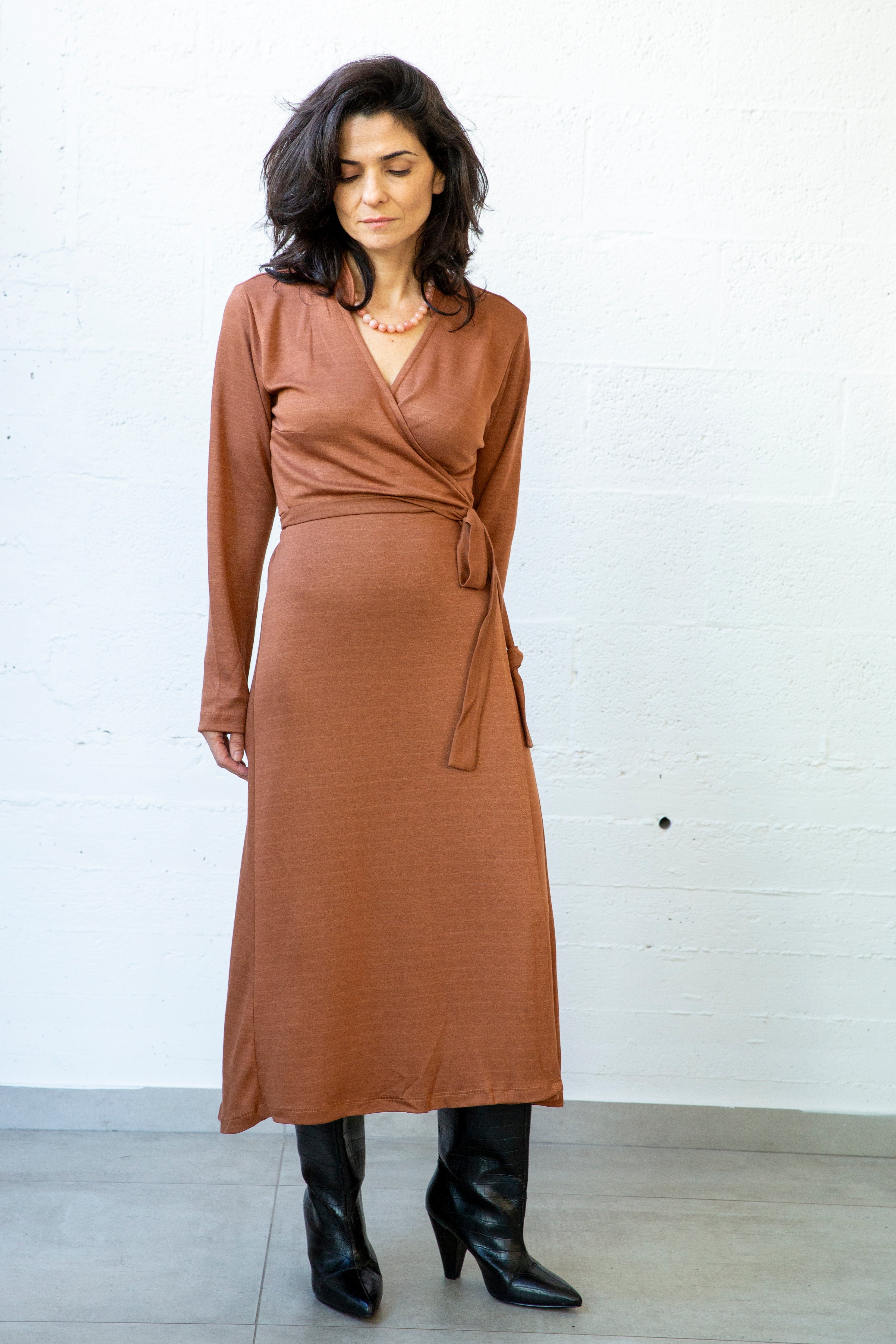 שמלת רוז חומה