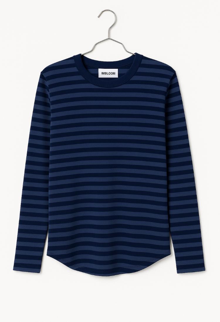 Blue stripes cotton lou shirt