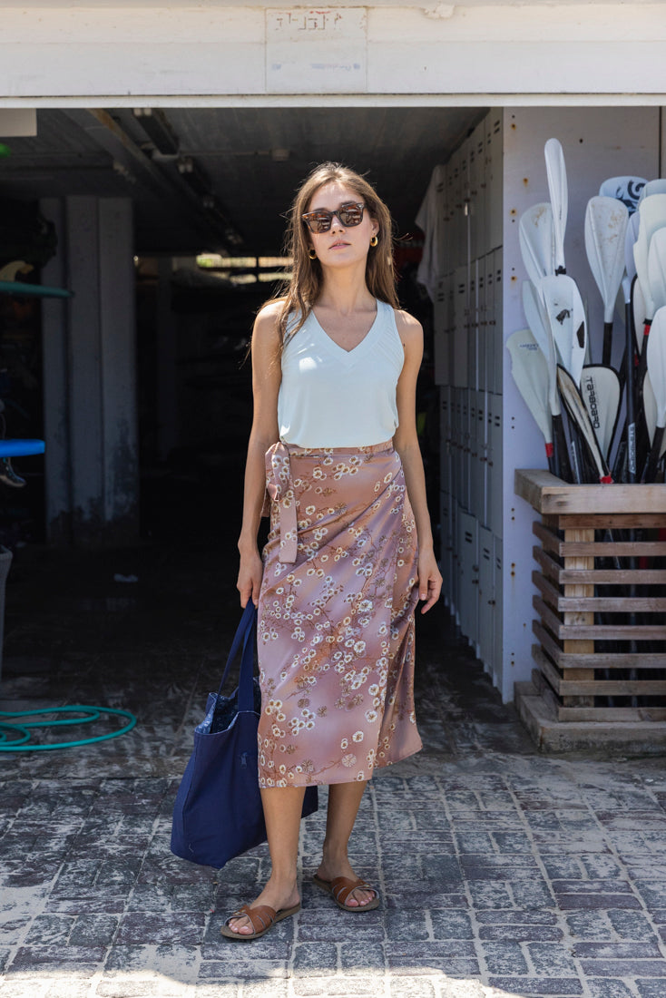 Didi pastel green Sleeveless V Shirt