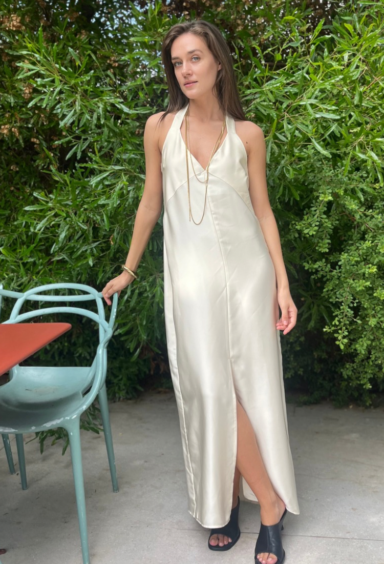 Lulu ivory maxi dress