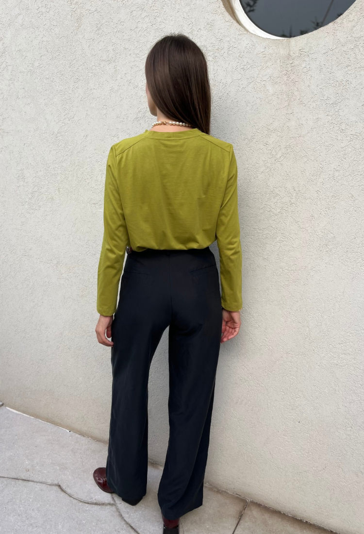 Billy Mustard Green shirt