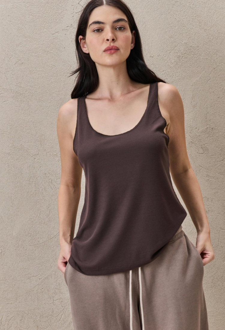 Diana brown tank -OM*ME TLV