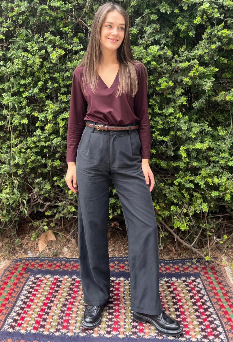 Elli Bordeaux shirt
