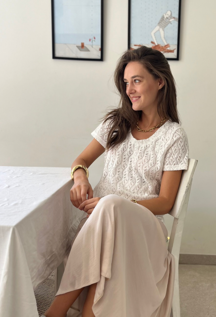 Ayelet white lace shirt