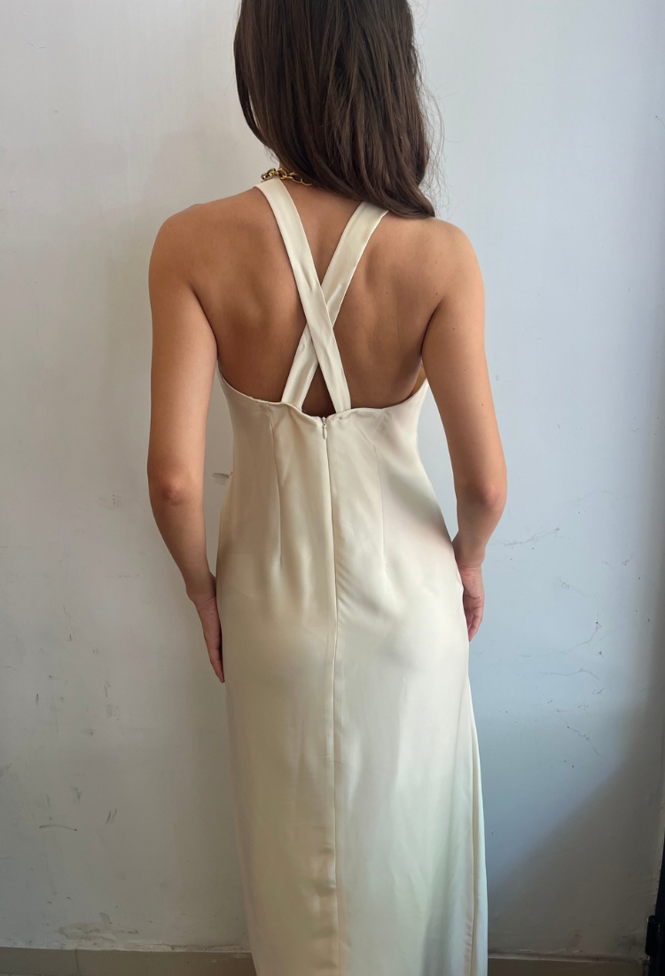 Lulu ivory maxi dress