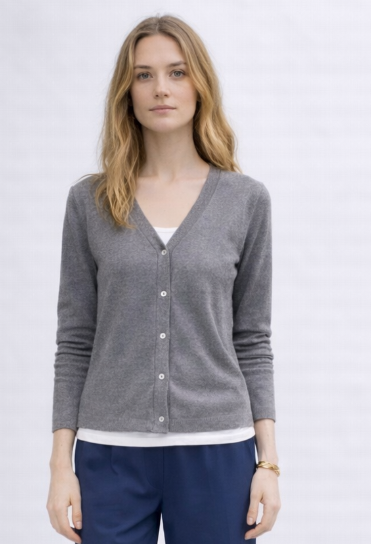 חולצת/עליונית עלמה אפורה