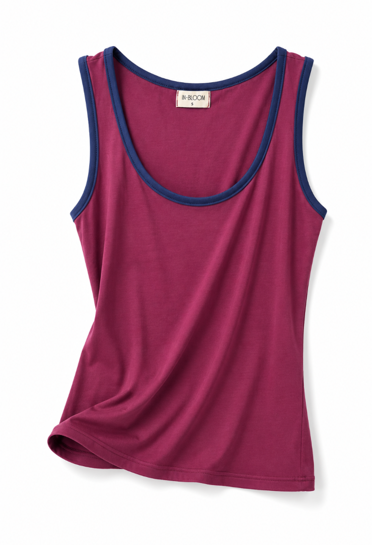 Yuli red and blue tank top