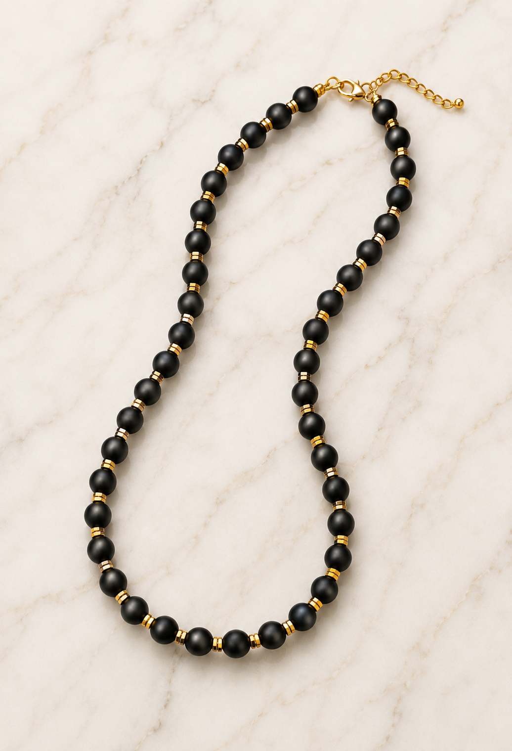 Ayelet black stone necklace