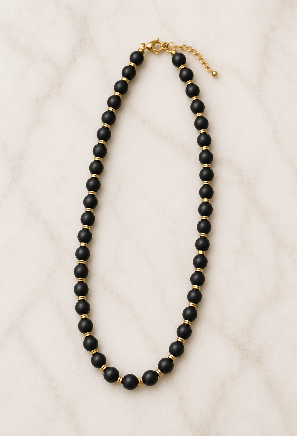 Ayelet black stone necklace