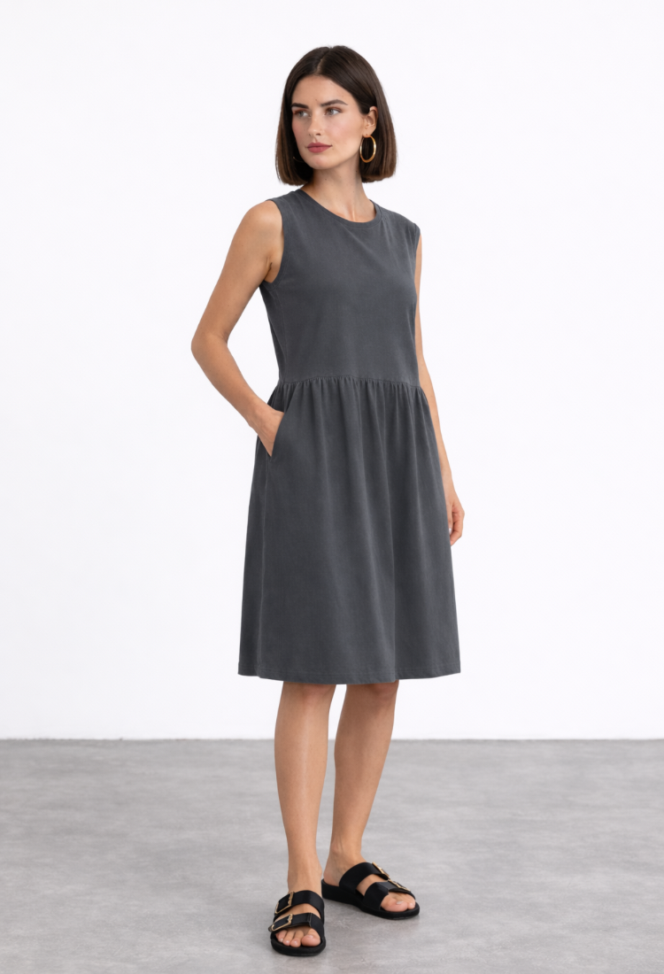 Shani wash gray dress