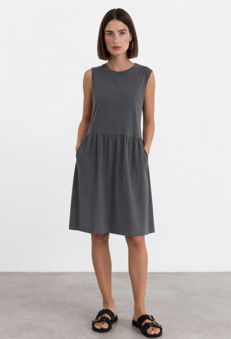 Shani wash gray dress