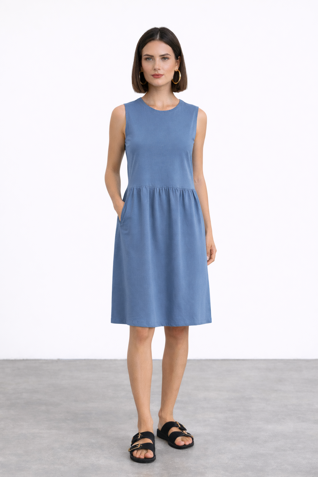 Shani wash blue dress
