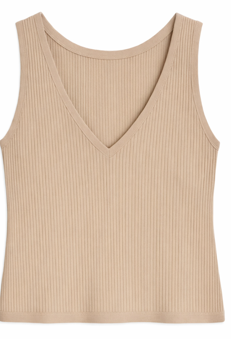 Didi rib camel tank top