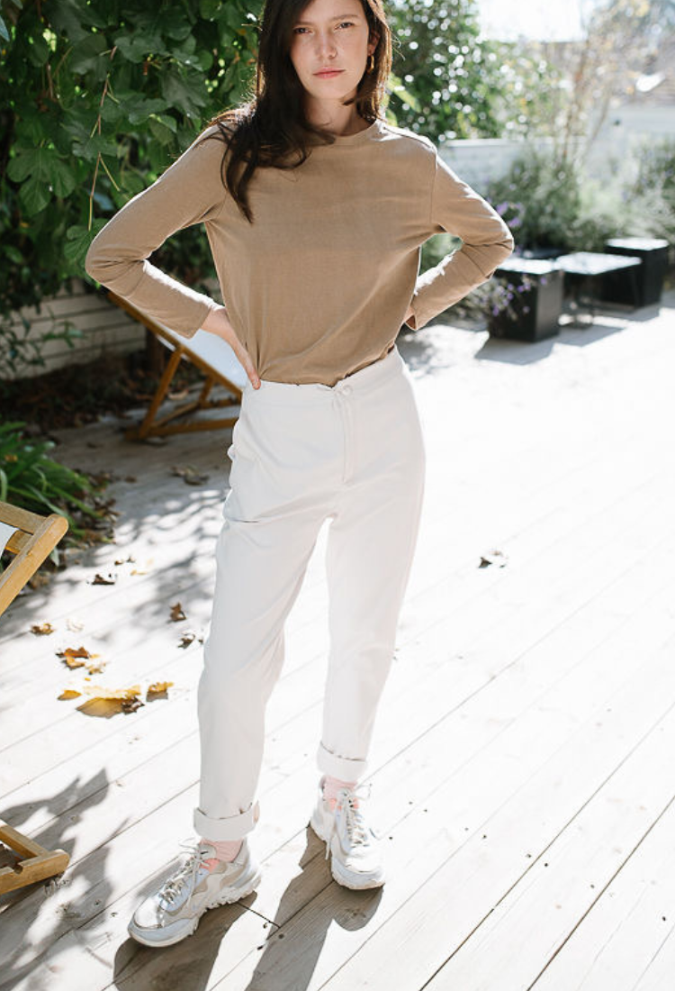 מכנסי נולי אפור בהיר