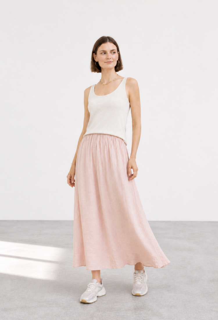 Sue light pink skirt