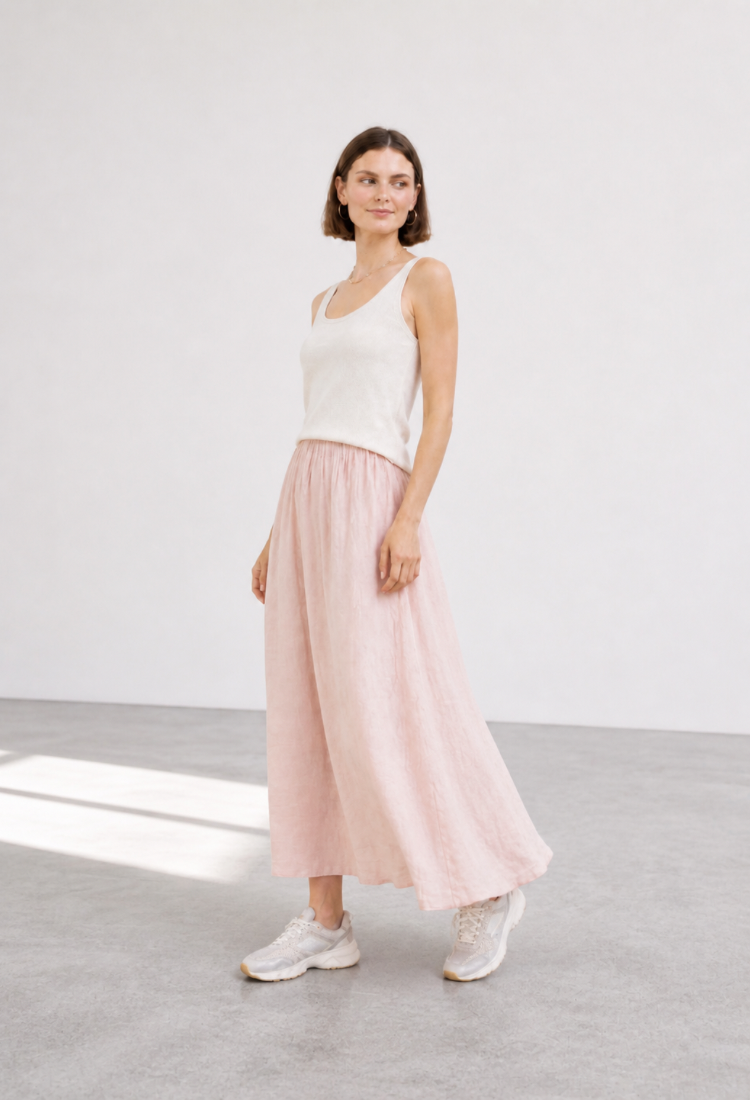 Sue light pink skirt