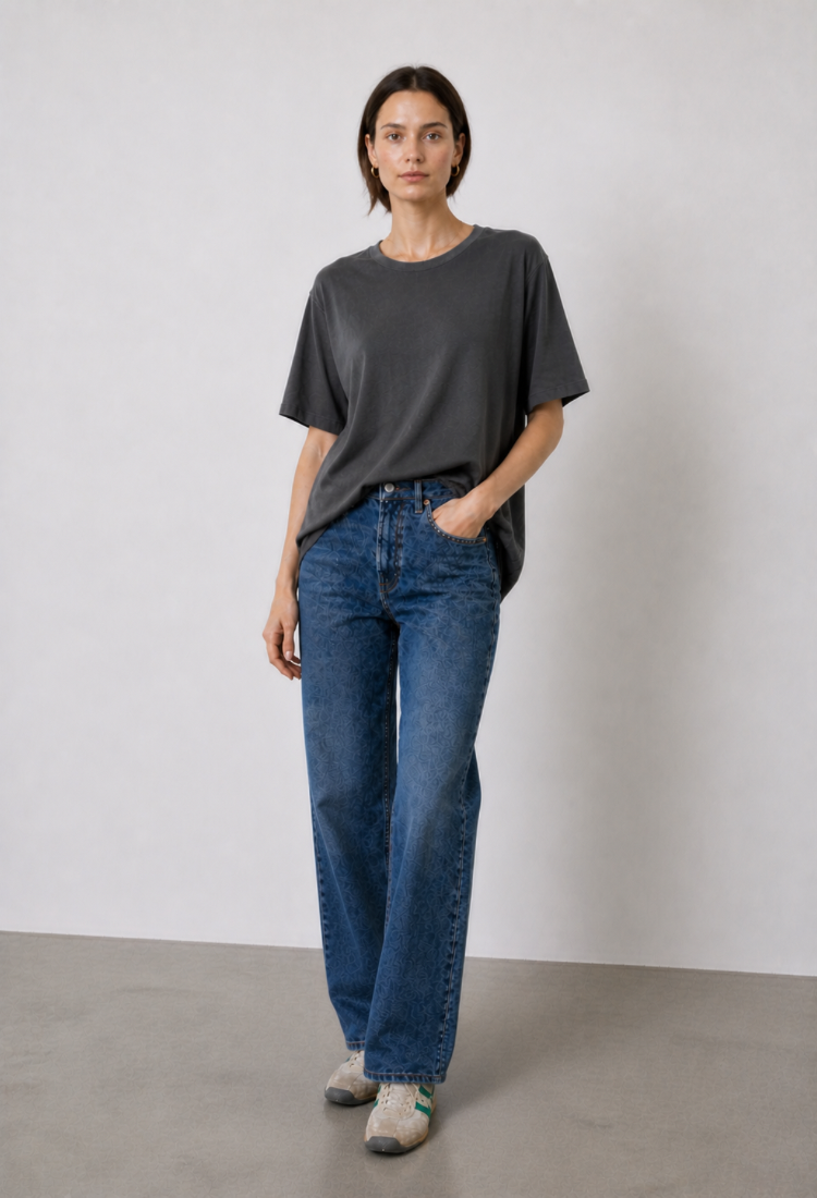 Ann wash gray shirt