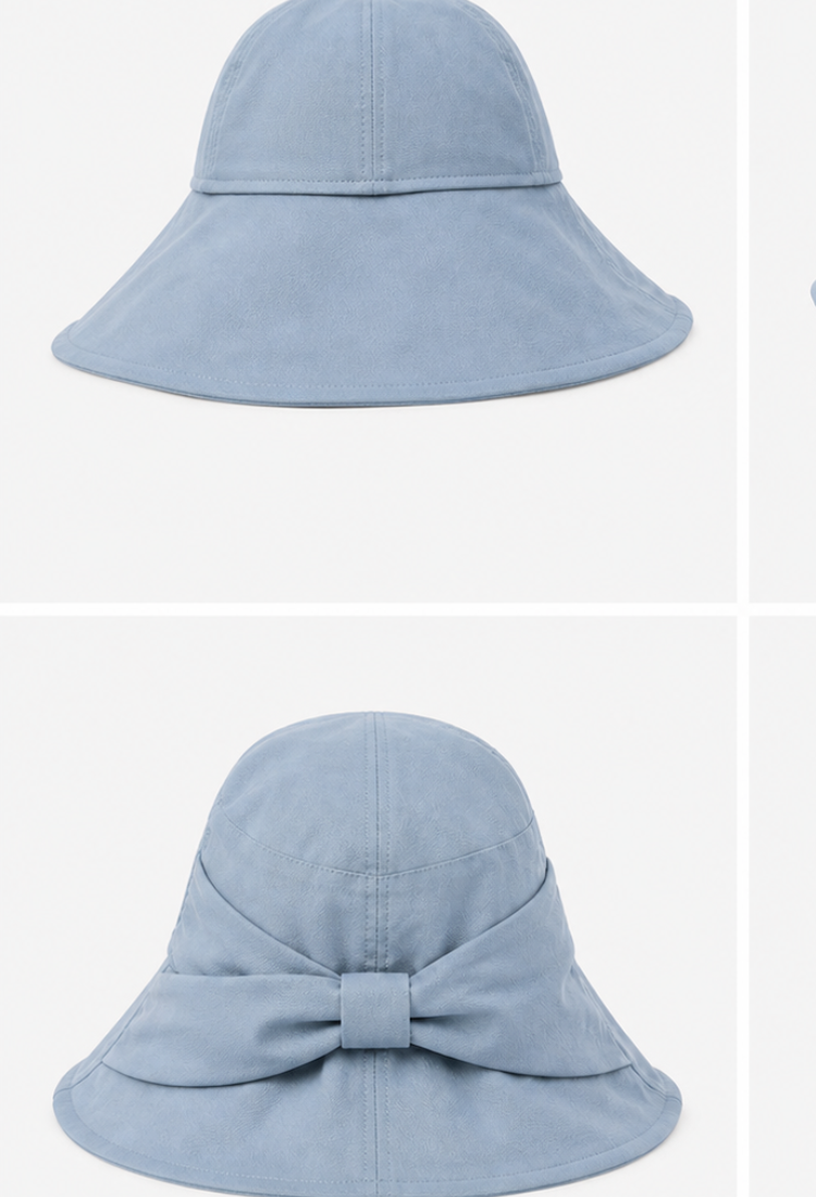 Wide hat blue