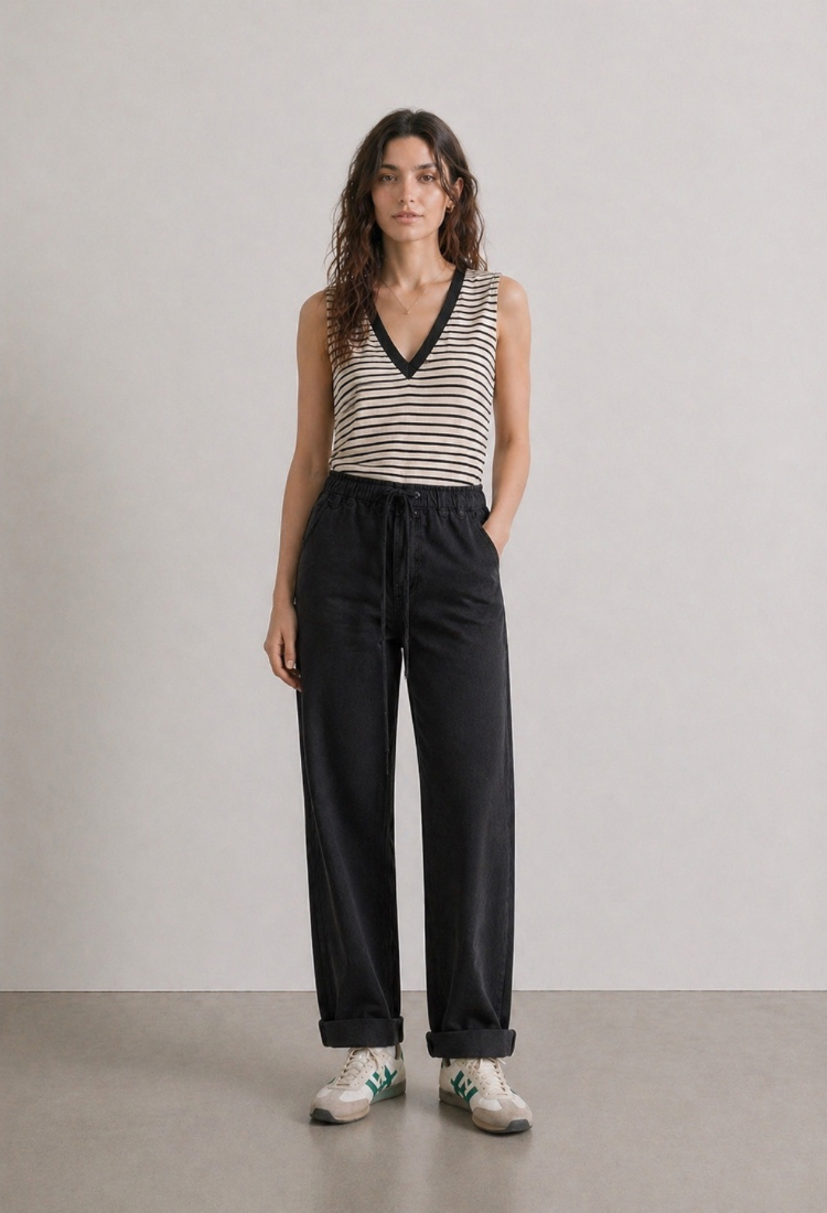 Adi wash black pants