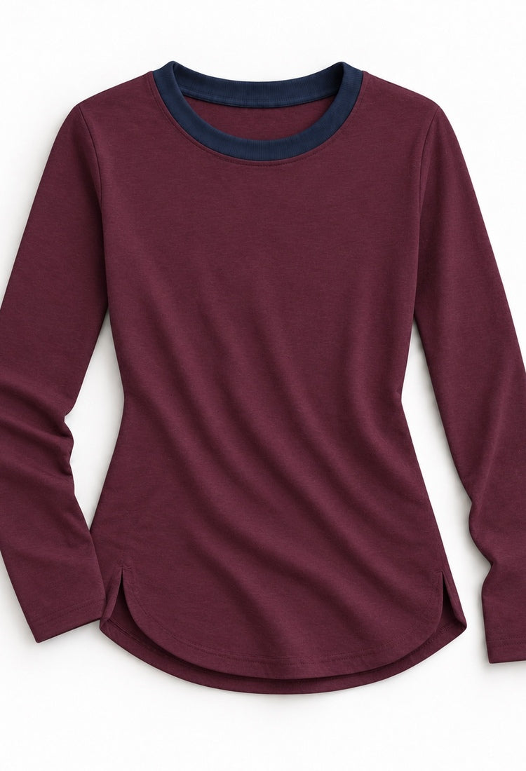 Lou burgundy cotton shirt packshot