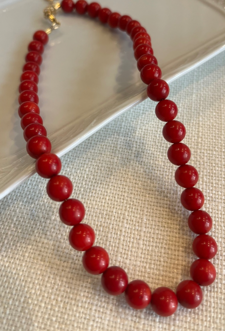 Red stone necklace