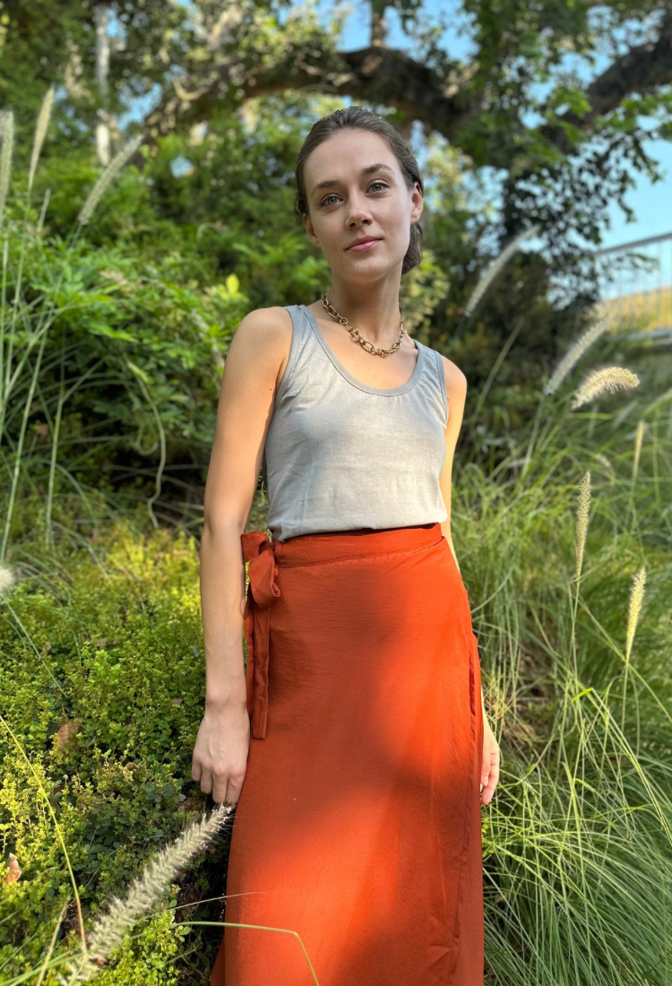 Bar wash gray tank top