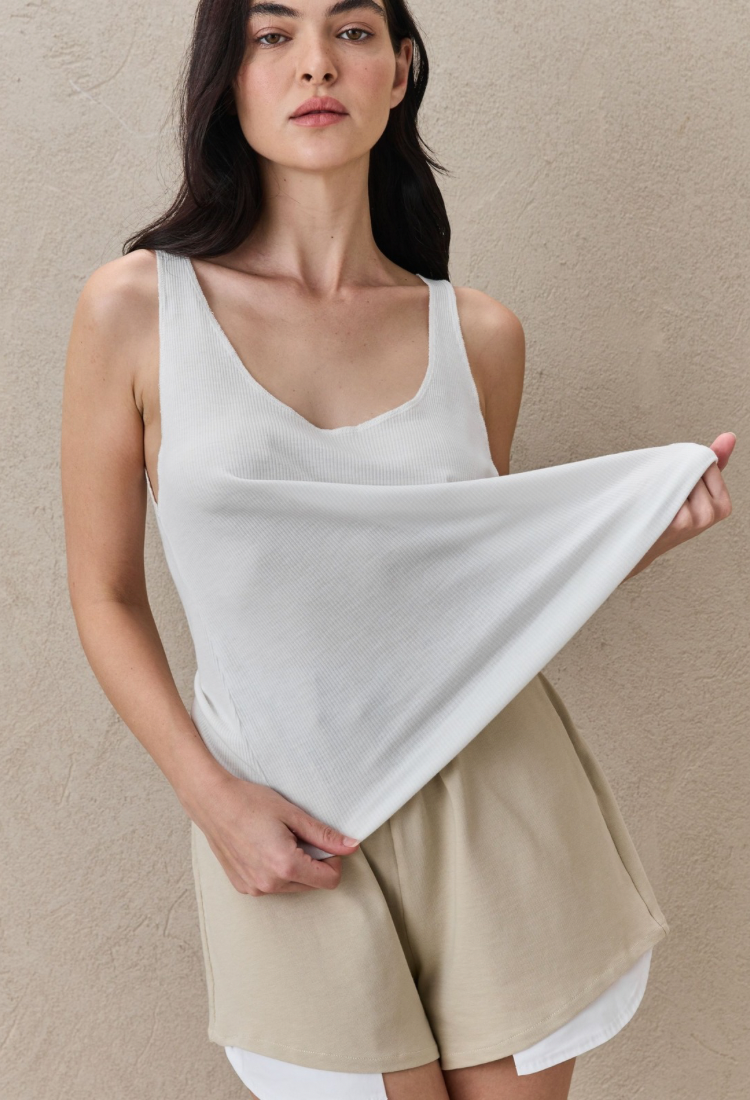 Diana white tank -OM*ME TLV