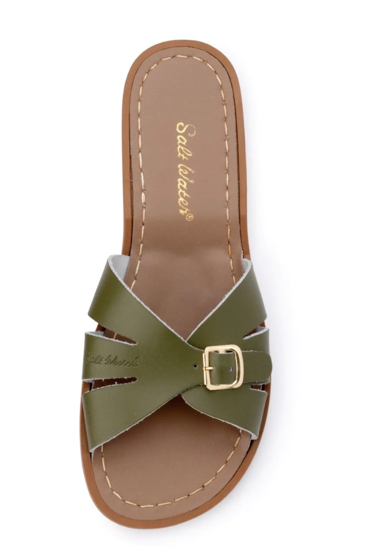 Classic green slides Salt&water