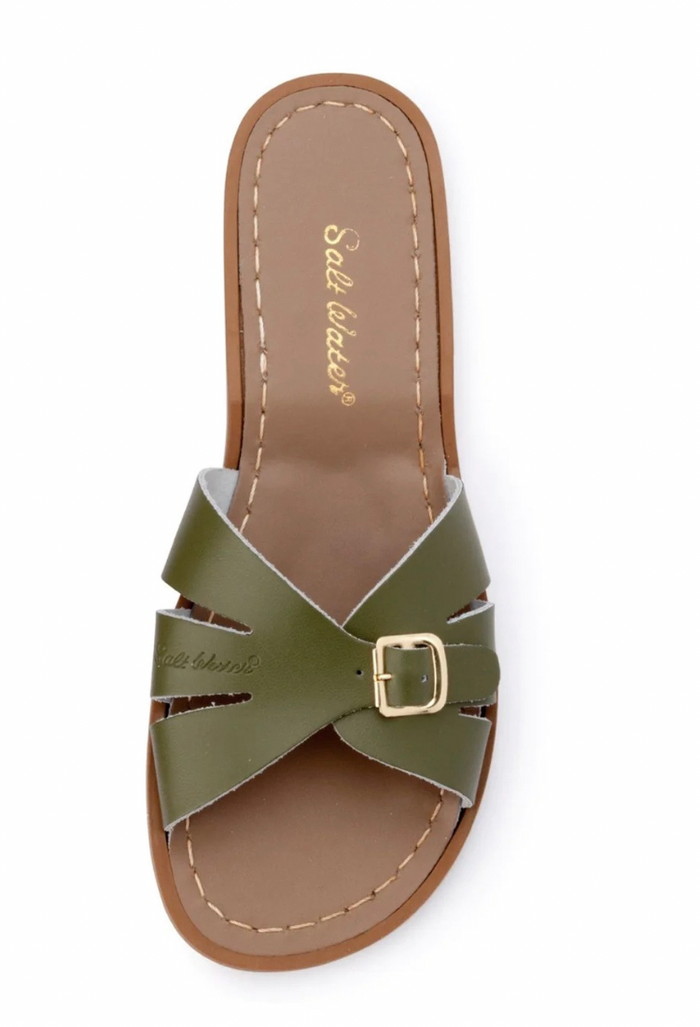 Salt Water Water Slide Shoes Classic Green Slides Salt&water