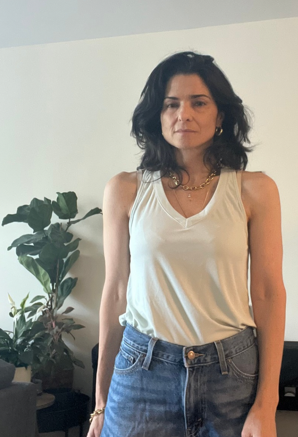 Didi pastel green Sleeveless V Shirt