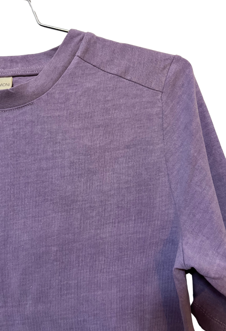 Billy light purple wash cotton t- shirt