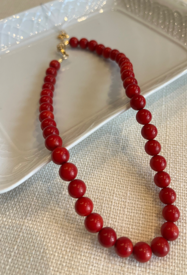 Red stone necklace