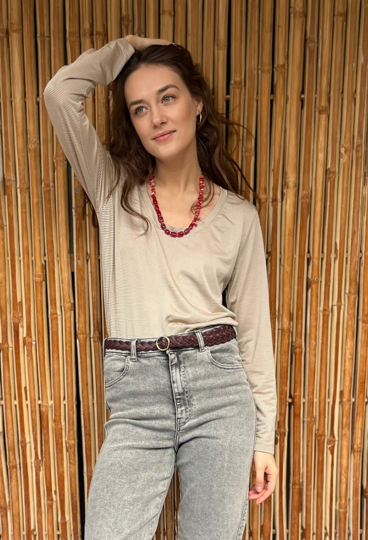 חולצת איילת פסים בג׳ וקטמל
