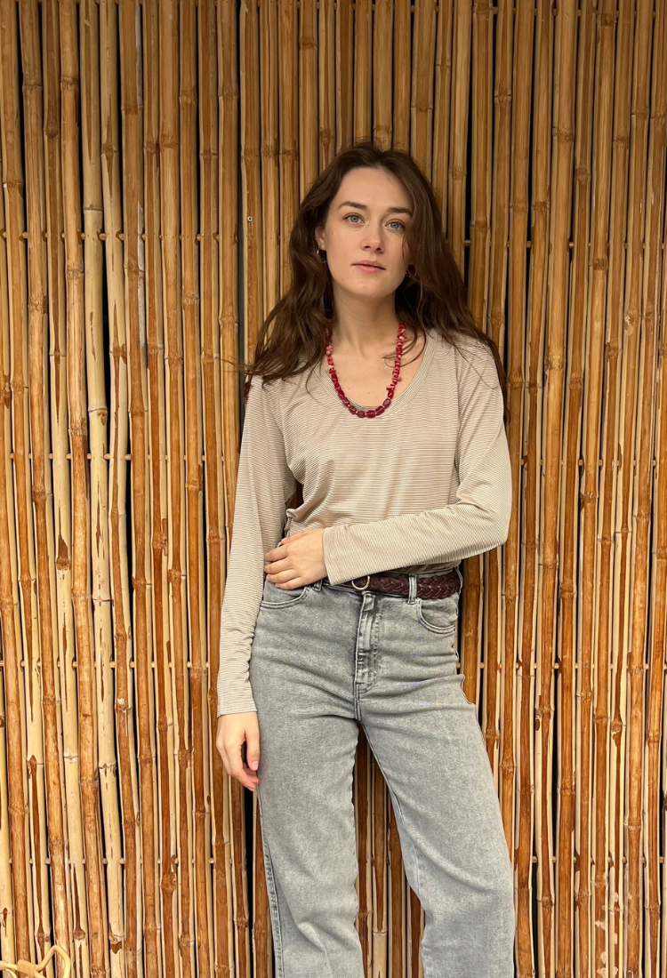 חולצת איילת פסים בג׳ וקטמל