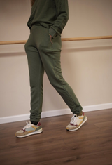 Rory knitted cotton green  pants