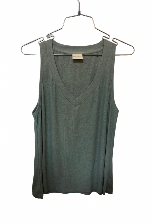 Didi pistachio green Sleeveless V Shirt
