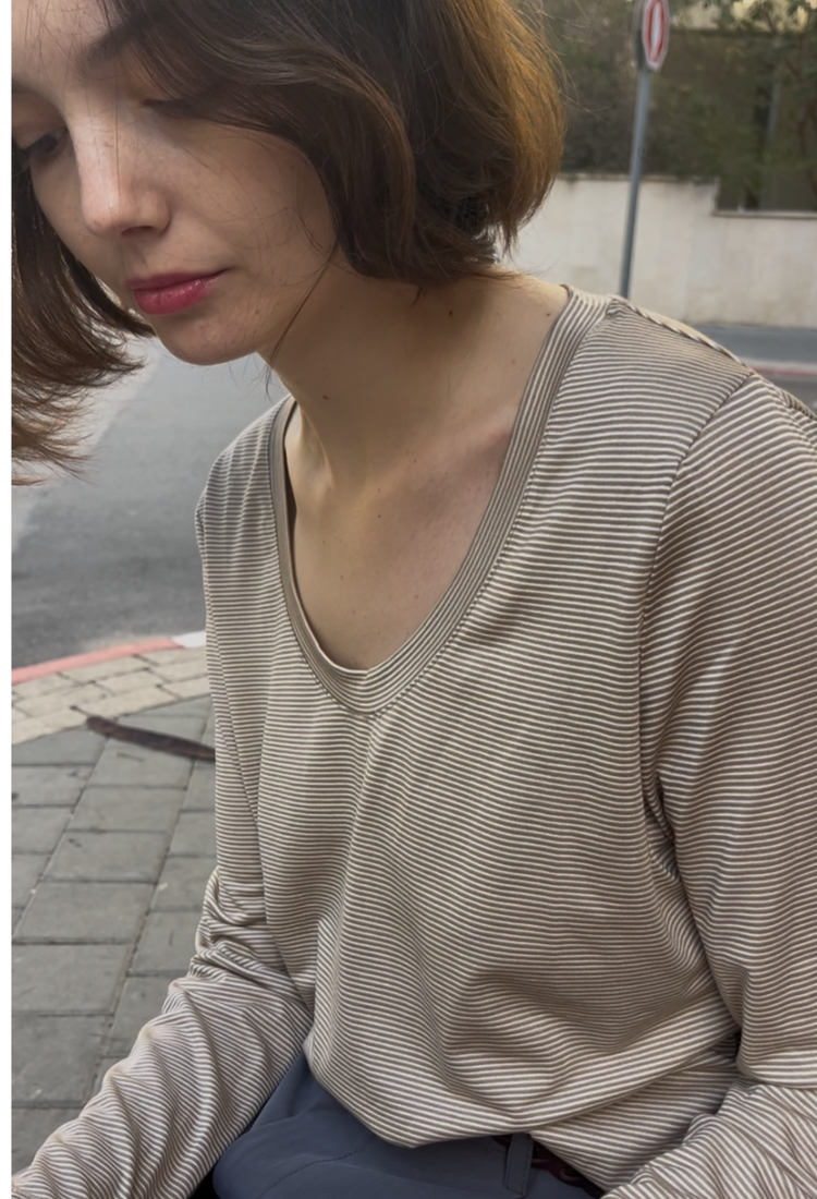 חולצת איילת פסים בג׳ וקטמל