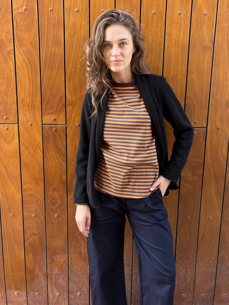 ג׳קט ריי  שחור מקורדרוי רך