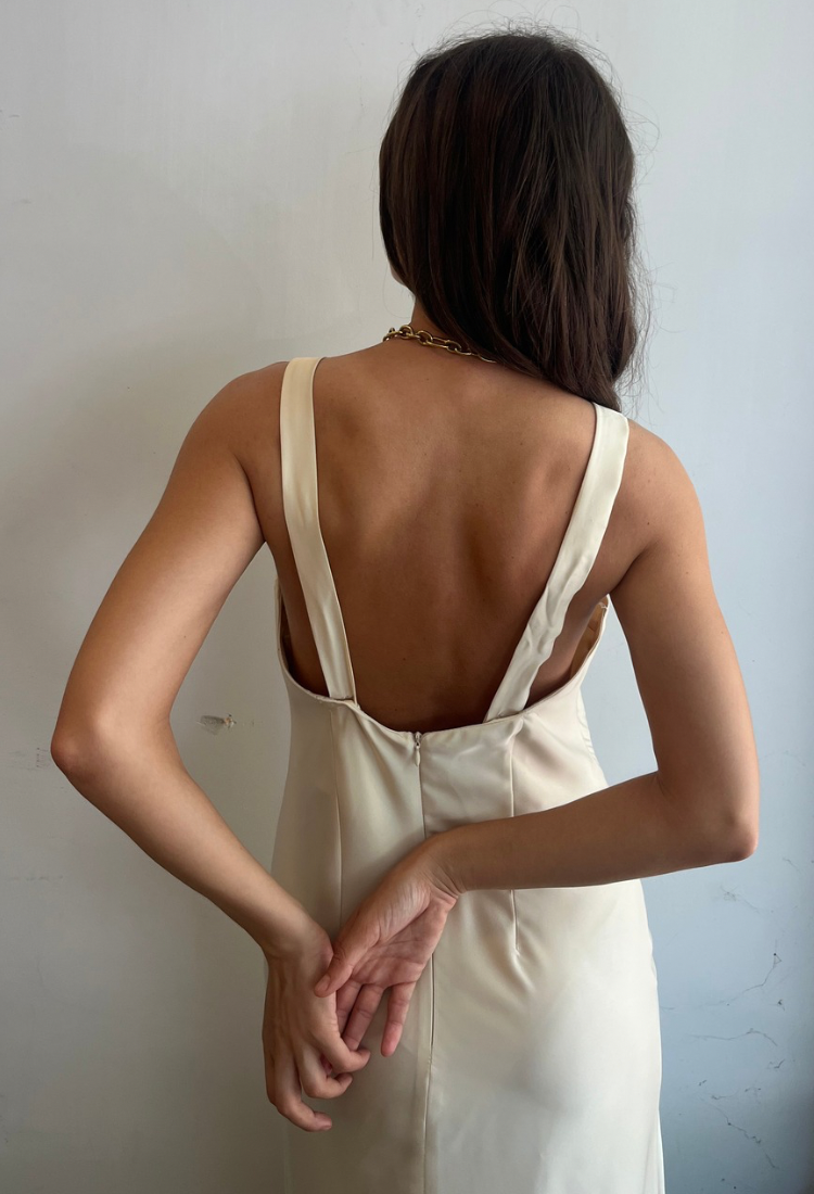 Lulu ivory maxi dress